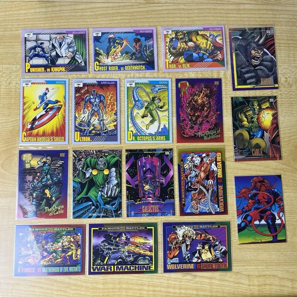 Marvel Trading Card Lot 1991 Universe 1992 Masterpieces 1995 Fleer Ultra X-Men